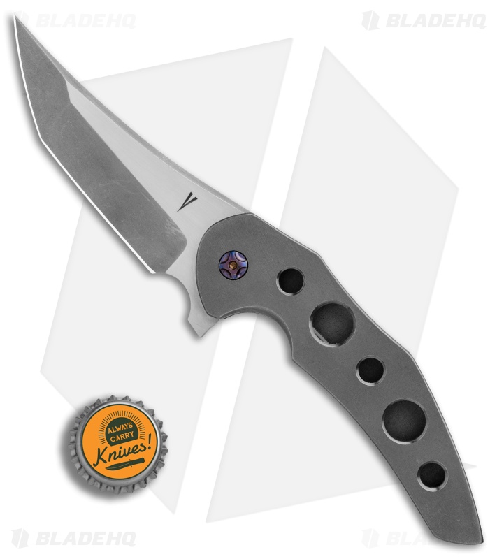 Jeff Vandermeulen Custom Instigator #12 Flipper Ti/Mokuti Clip (3.75" Stonewash)
