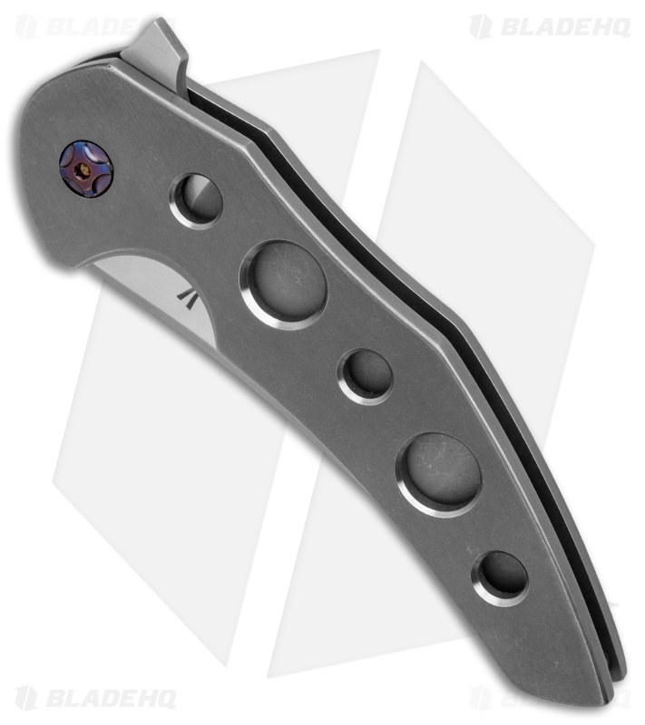Jeff Vandermeulen Custom Instigator #12 Flipper Ti/Mokuti Clip (3.75" Stonewash)