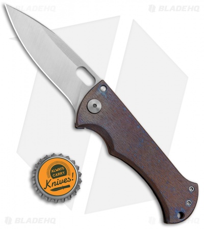 John Gray Knives Custom Bloodshark Frame Lock Knife Red Ti