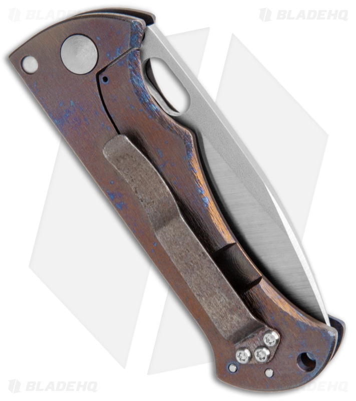 John Gray Knives Custom Bloodshark Frame Lock Knife Red Ti