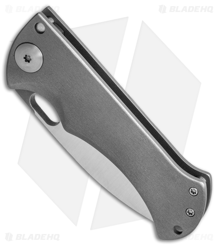 John Gray Custom Bloodshark Knife | Ti + Satin Blade | Blade HQ