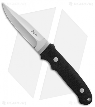 Kansei Matsuno Custom Hideout Liner Lock Knife Carbon Fiber (3.1" Mirror)