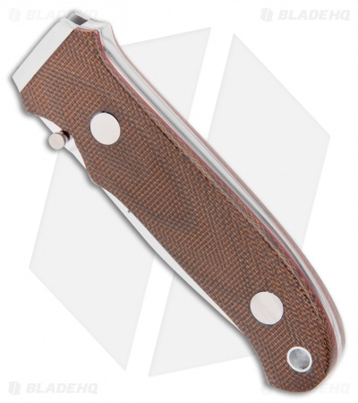 Kansei Matsuno Custom Hideout Liner Lock Flipper Knife Micarta (3.1" Mirror)