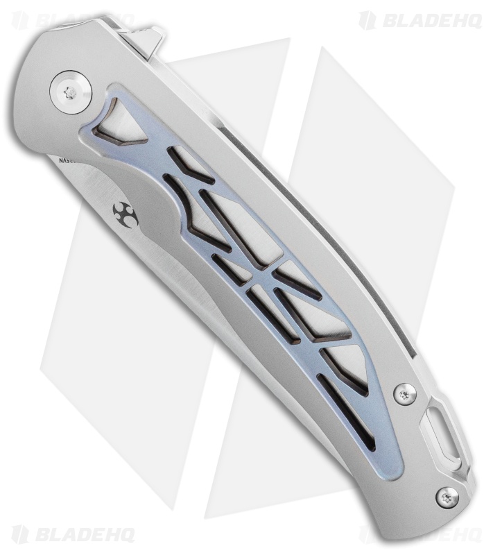 Kansept Knives Agent Frame Lock Knife Skeletonized Ti (3.75" Satin) K1004A1