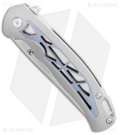 Kansept Knives Agent Frame Lock Knife Skeletonized Ti (3.75" Satin) K1004A1