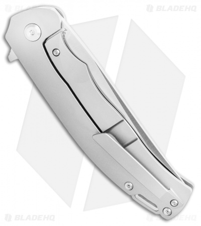 Kansept Knives Agent Tanto Frame Lock Knife Skeletonized Ti (3.75" Satin)
