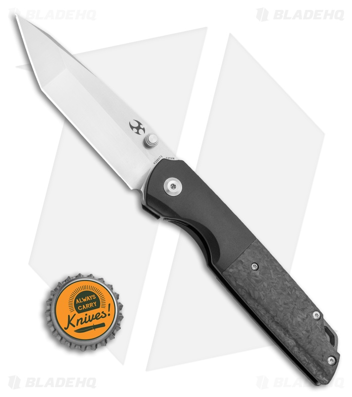 Kansept Knives Warrior - Frame Lock Knife | Marble CF/Black Ti