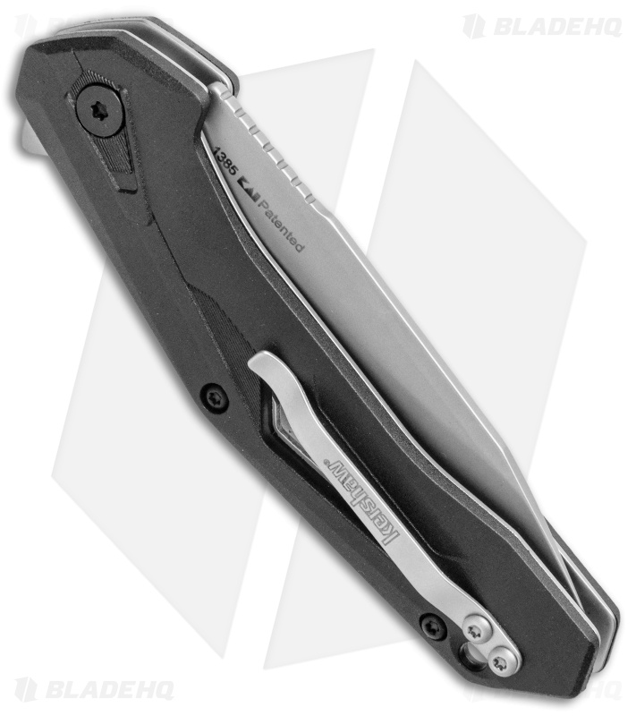 Kershaw Airlock Assisted Opening Knife Black FRN (3" Bead Blast)  1385