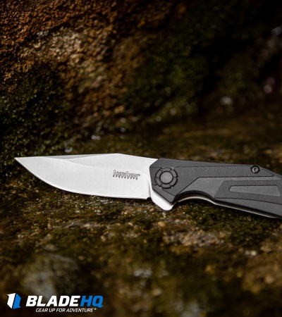 Kershaw Camshaft Assisted Opening Knife Black FRN (3" Stonewash) 1370