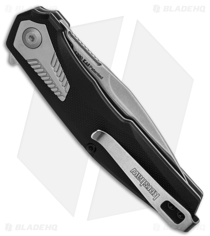 Kershaw Tremolo Spring Assisted Opening Knife Black GFN (3.1" Stonewash)