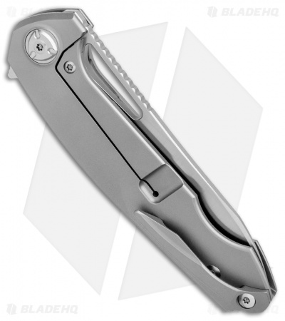 Liong Mah Design Eraser Framelock Flipper Titanium (4" Satin M390)