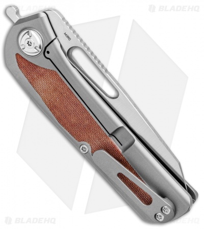 Liong Mah Design KUF v2 Kitchen Utility Folding Knife Brown Micarta (3.5" Satin)