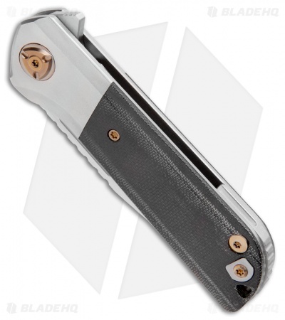 Liong Mah Design Lanny Flipper Knife Black Micarta (3.25" Satin)