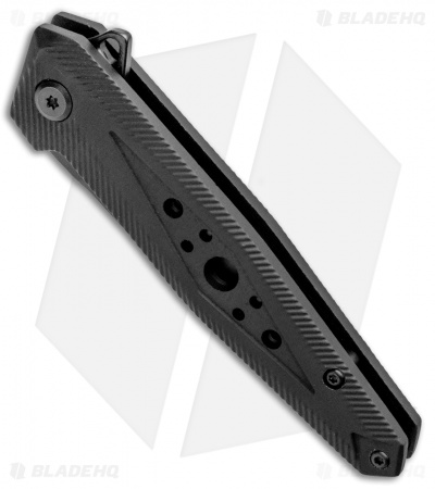 M&P U.G. Liner Lock Knife Black Rubber (2.75" Black) 1100074