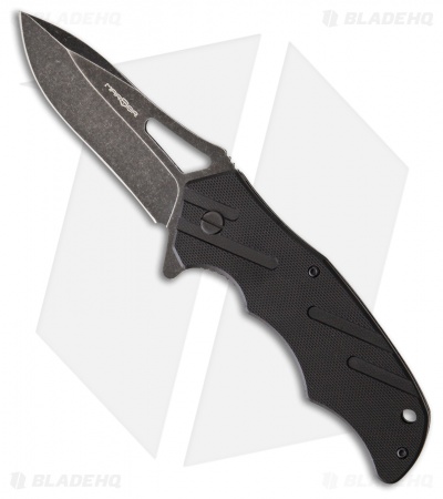 MARSER Kampfer Ka-22 Liner Lock Knife Black G-10 (3.25" Black Stonewash)