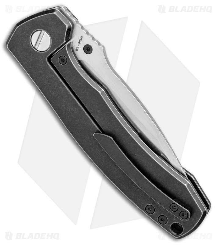 MKAD by Custom Knife Factory Loro Frame Lock Knife Ti (3.7" Black SW) CKF