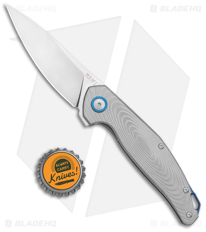 MKM Anso Goccia Liner Lock Flipper Knife Titanium (3.25" Satin) 