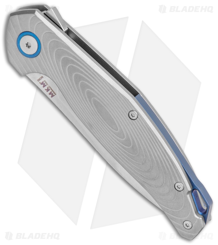 MKM Anso Goccia Liner Lock Flipper Knife Titanium (3.25" Satin) 