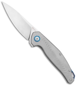 MKM Anso Goccia Liner Lock Flipper Knife Titanium (3.25" Satin) 