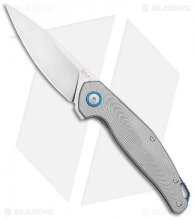 MKM Anso Goccia Liner Lock Flipper Knife Titanium (3.25" Satin) 