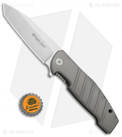 Maserin Sergio Consoli Bulldog Liner Lock Flipper Knife Ti (3.75" Satin) 403