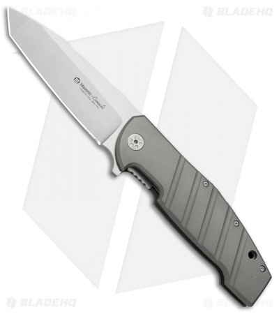 Maserin Sergio Consoli Bulldog Liner Lock Flipper Knife Ti (3.75" Satin) 403