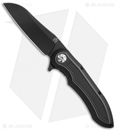 Millit Knives Jerry Moen Max Evolution Black/Silver Cut (3.75" Black)