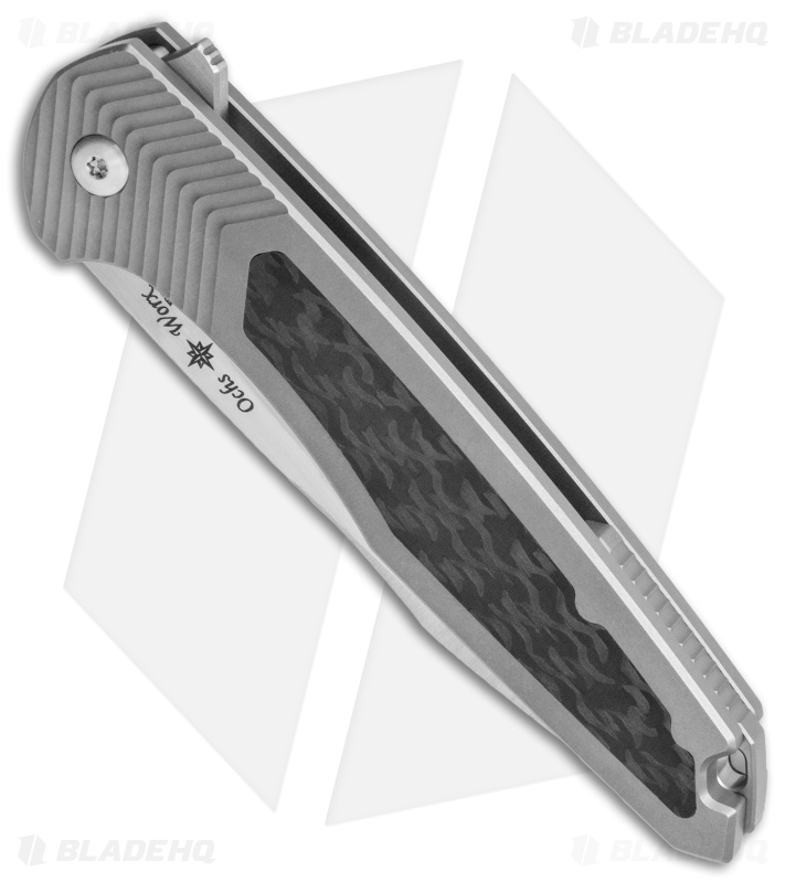 Ochs Worx Solarstorm EDX Knife Black Twill CF - Blade HQ