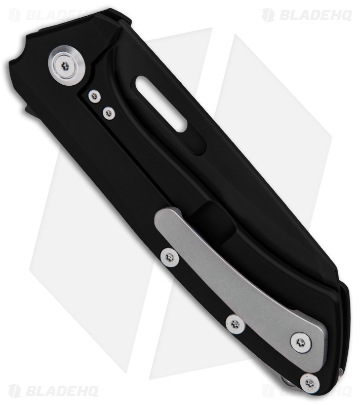 PMP Knives Revenge Frame Lock Flipper Knife Black Ti (3.75" Wharncliffe)