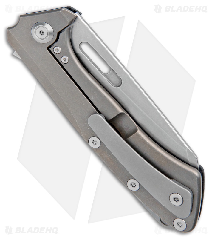 PMP Knives Revenge Frame Lock Flipper Knife Carbon Fiber/Ti (3.75" Wharncliffe)