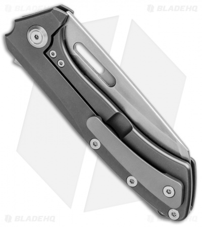 PMP Knives Revenge Frame Lock Flipper Knife Titianium (3.75" Wharncliffe)