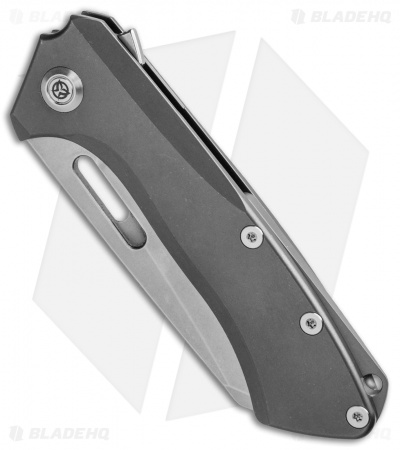 PMP Knives Revenge Frame Lock Flipper Knife Titianium (3.75" Wharncliffe)