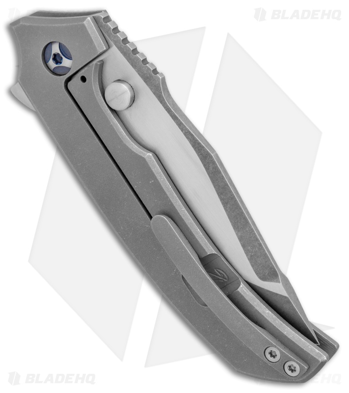 Peter Rassenti Custom Satori Frame Lock Flipper Knife Ti (3.5" Acid SW)