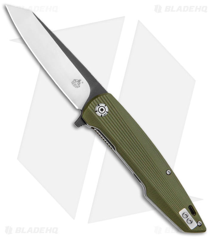 QSP Phoenix Liner Lock Knife OD Green G-10 (3.75