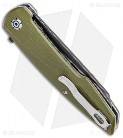 QSP Phoenix Liner Lock Knife OD Green G-10 (3.75" Two-Tone) 