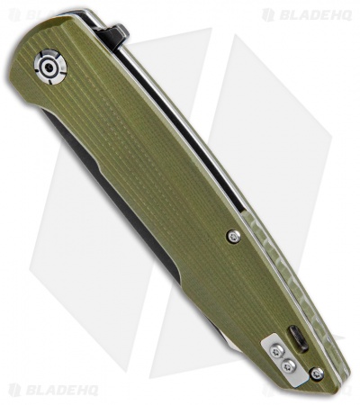 QSP Phoenix Liner Lock Knife OD Green G-10 (3.75" Two-Tone) 