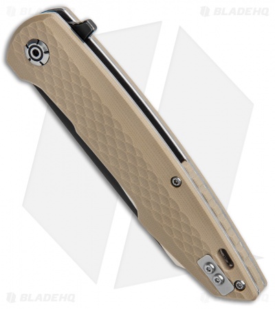 QSP Phoenix Liner Lock Knife Tan G-10 (3.75" Two-Tone)