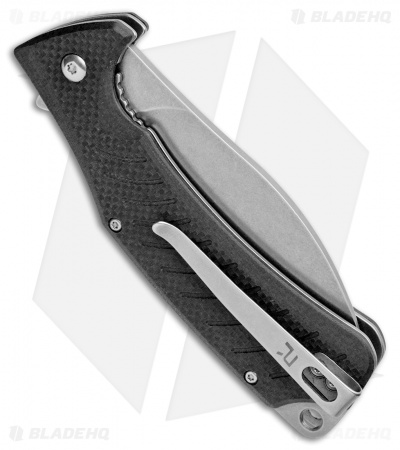 REVO Ness Liner Lock Flipper Knife Black  G-10 (3.3" Stonewash)