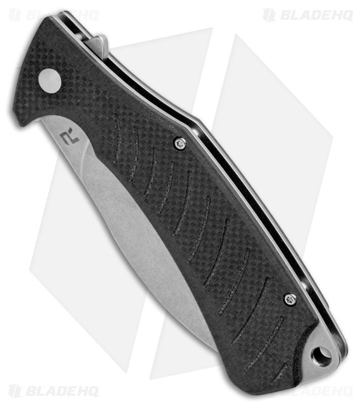 REVO Ness Liner Lock Flipper Knife Black  G-10 (3.3" Stonewash)