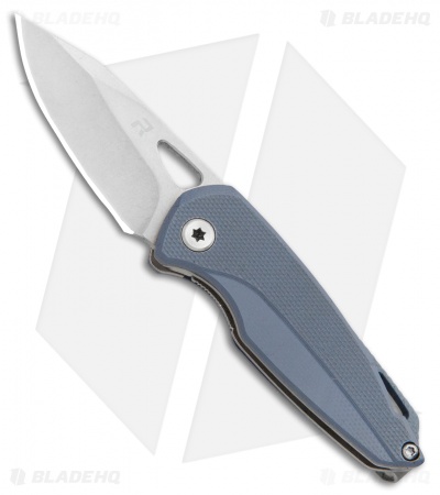 REVO Vipera Liner Lock Knife Gray G-10 (2" Stonewash) 