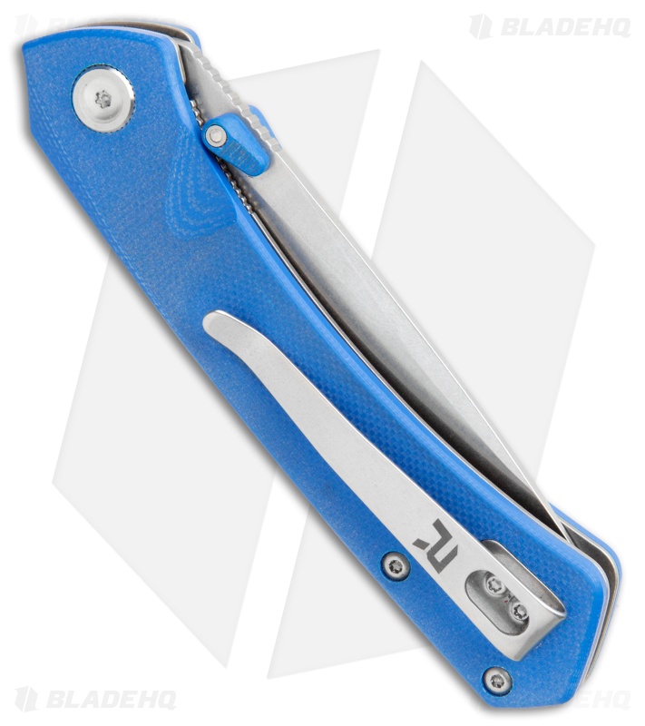 REVO Warden Spring Assist Liner lock Knife Blue G10 (3" Stonewash)