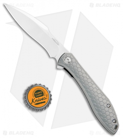Jerry Moen Custom Mongoose Flipper Knife  (3.625" Mirror Polish) RWL-34