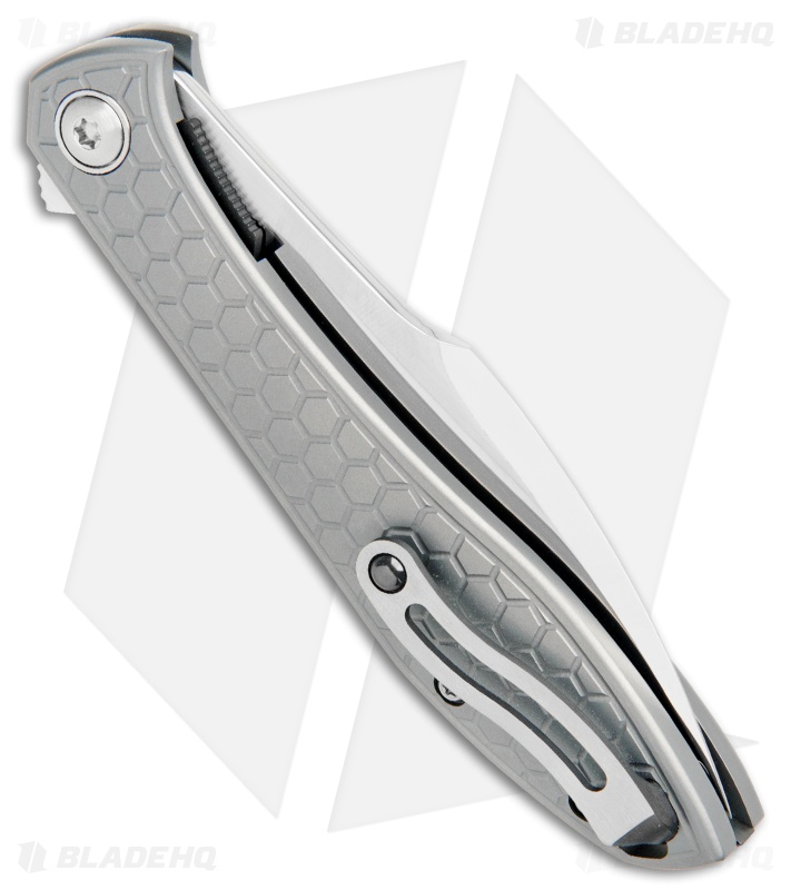 Jerry Moen Custom Mongoose Flipper Knife  (3.625" Mirror Polish) RWL-34