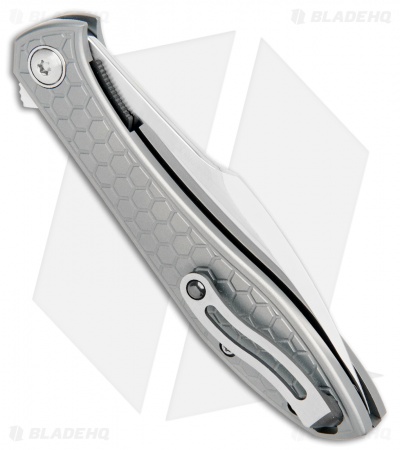 Jerry Moen Custom Mongoose Flipper Knife  (3.625" Mirror Polish) RWL-34