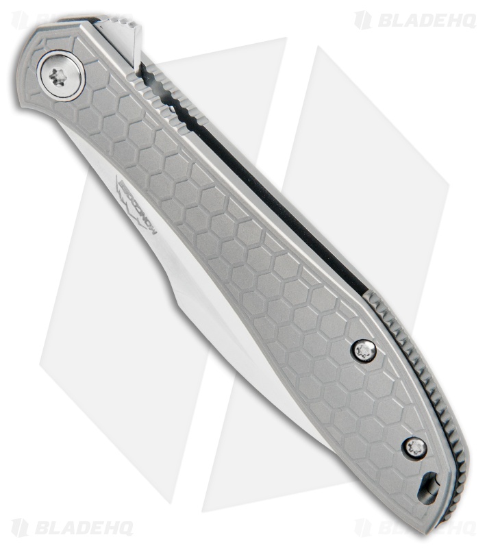 Jerry Moen Custom Mongoose Flipper Knife  (3.625" Mirror Polish) RWL-34