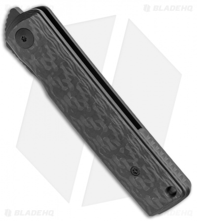 Reate Knives Bushido Liner Lock Knife Black Titanium CF (2.8" Black)