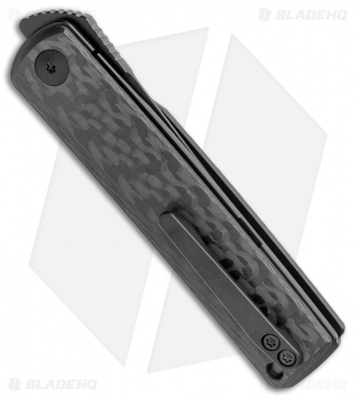 Reate Knives Bushido Liner Lock Knife Black Titanium CF (2.8" Black)
