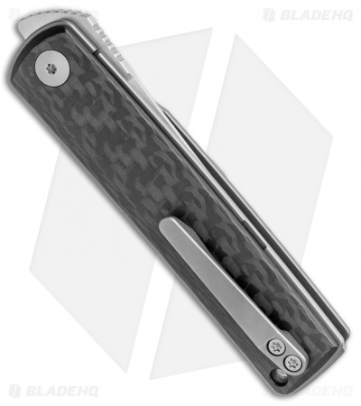 Reate Knives Bushido Liner Lock Knife Titanium CF (2.8" Hand Satin)