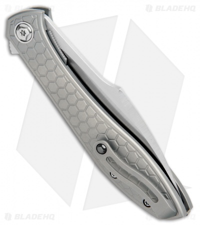 Reate Moen Mongoose Flipper Knife Titanium (3.625" Satin) RWL-34