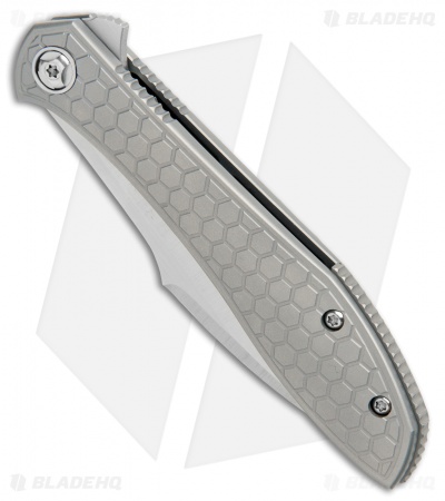 Reate Moen Mongoose Flipper Knife Titanium (3.625" Satin) RWL-34
